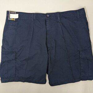 NEW Big Mens Roundtree & Yorke Casuals Cargo Shorts Cotton 9"I Navy